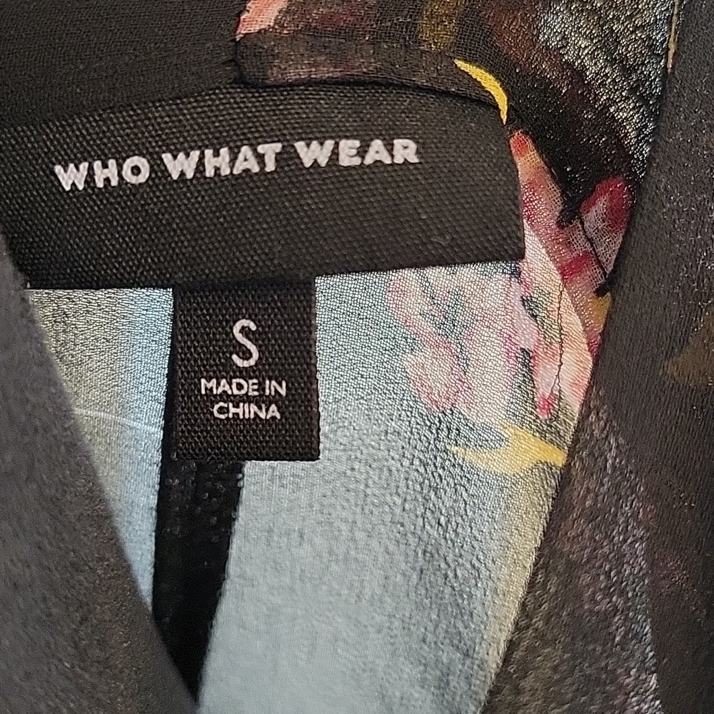 Black And Floral Print Layered Sheer Overlay Maxi Dress - Picture 7 of 16